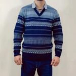 MENS FULL SLEEVE V- NECK SWEATER DESIGNER